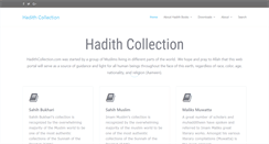 Desktop Screenshot of hadithcollection.com
