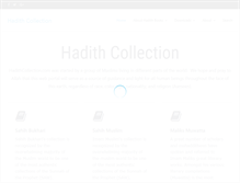 Tablet Screenshot of hadithcollection.com